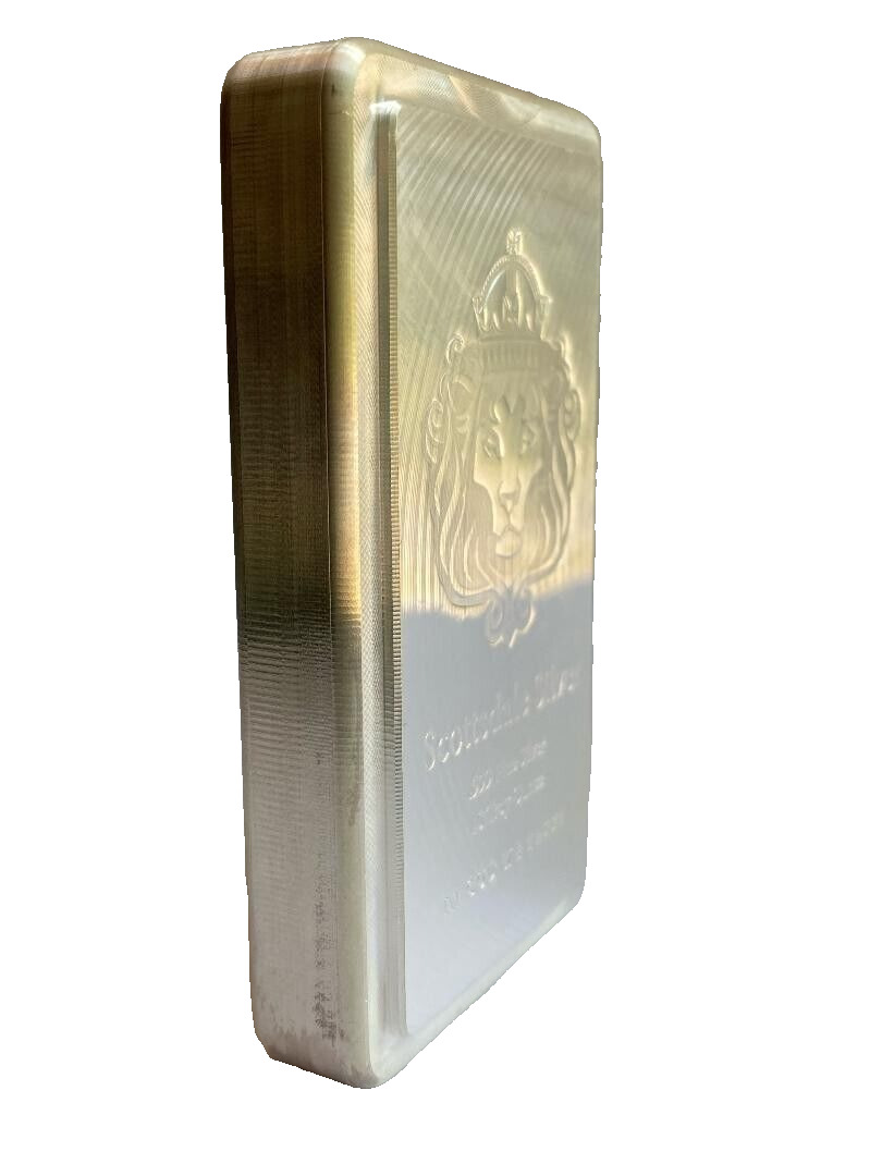 Uncirculated 10 oz Silver Stacker Bar by Scottsdale