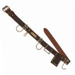 TOURBON Leather Electrician Tool Belt with Hammer Holder
