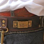 TOURBON Leather Electrician Tool Belt with Hammer Holder