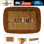 TOURBON Roll-Up Tool Holder for Carving Knives