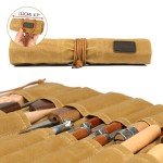 TOURBON Roll-Up Tool Holder for Carving Knives