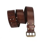 Tourbon 2in Wide Leather Tool Carrying Belt