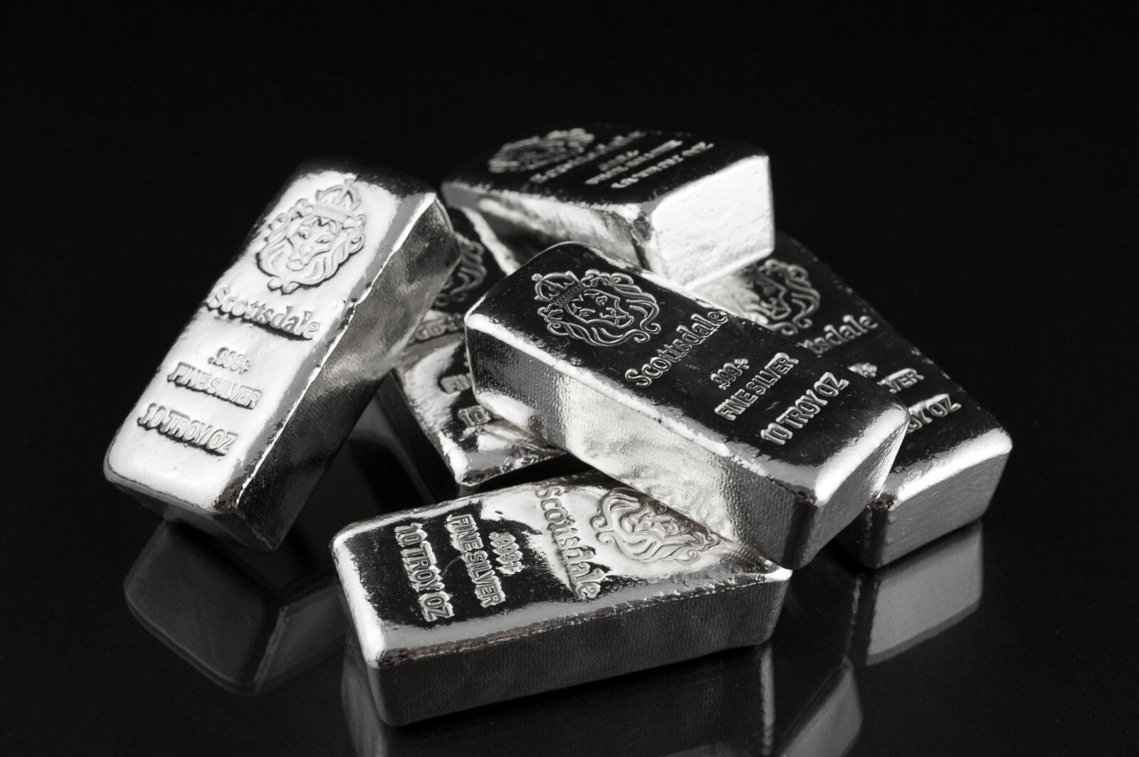 10 oz Silver Bar Scottsdale Mint Chunky #A396