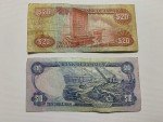 Vintage Jamaican Paper Money and Coins Collection