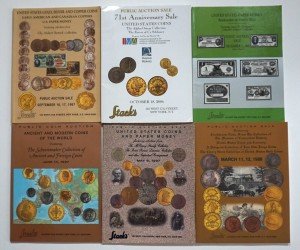 Set of 6 Coin and Paper Money Auction Catalogs