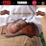 Tourbon Leather Folding Knife Sheath Belt Pouch