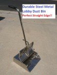 12-Inch Steel Lobby Dust Pan - Durable Design