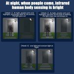 LED Solar Wall Lights with Motion Sensor