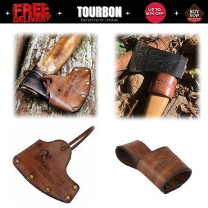 Tourbon Leather Axe Sheath and Belt Holder