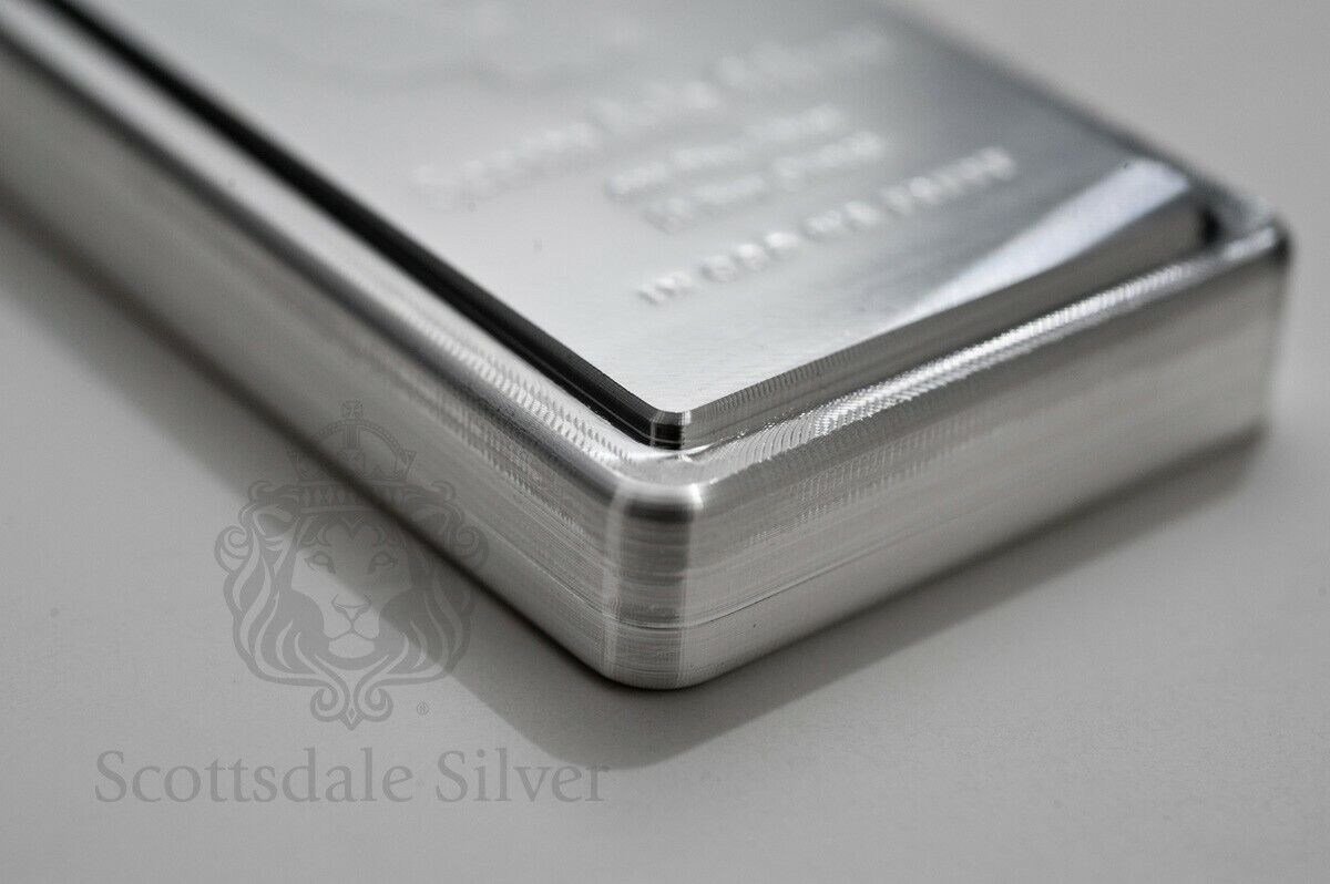 10 oz Scottsdale STACKER® .999 Silver Bar with Bag