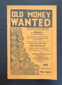 1960 Old Money Price List: US Coins & Paper