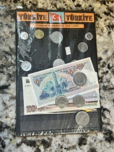 Turkish Banknotes and Coins Collector's Set