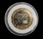50 Pesos Bill & 20 Peso Coin Mexico