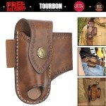 Tourbon Leather EDC Knife Sheath and Belt Pouch