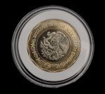 50 Pesos Bill & 20 Peso Coin Mexico