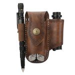 Tourbon Leather EDC Knife Sheath and Belt Pouch