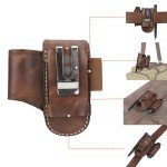 Tourbon Leather EDC Knife Sheath and Belt Pouch
