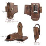 Tourbon Leather EDC Knife Sheath and Belt Pouch