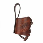 Viking Drinking Horn Leather Belt Holster