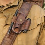 Tourbon Leather EDC Knife Sheath and Belt Pouch