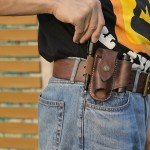 Tourbon Leather EDC Knife Sheath and Belt Pouch