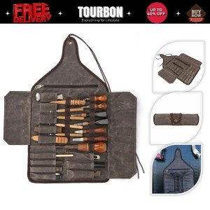 TOURBON Tool Roll for Carve Knives & Chisels