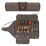 TOURBON Tool Roll for Carve Knives & Chisels