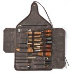 TOURBON Tool Roll for Carve Knives & Chisels