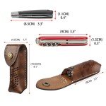 Tourbon Leather Pocket Knife Sheath for Folding Knives