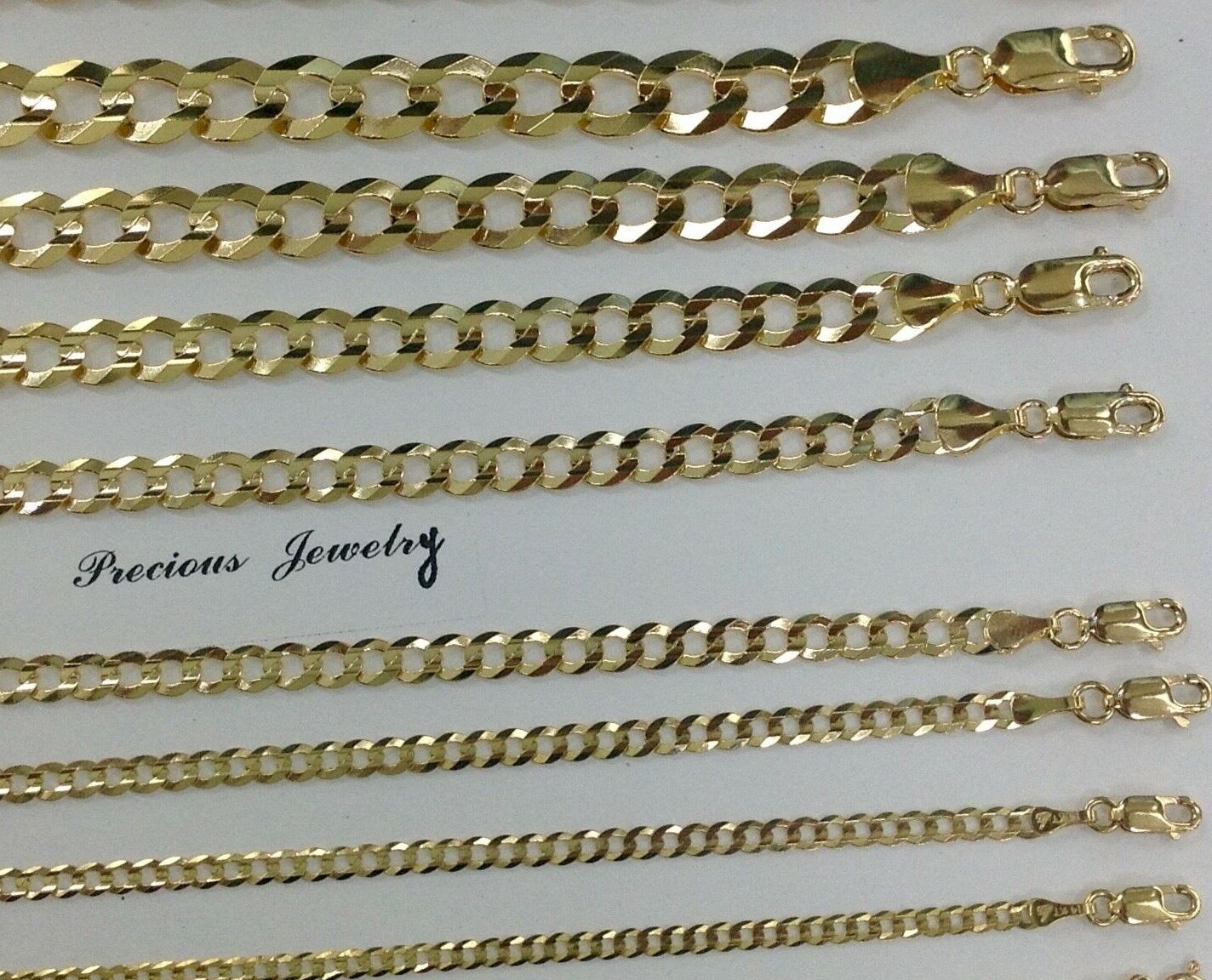 14K Solid Gold Cuban Link Chain Necklace VIP Marketplace