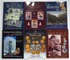 Set of 6 Bowers and Merena Auction Catalogs