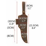 Tourbon Leather Knife Sheath and Belt Carrier