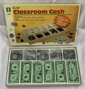 1987 Ideal Classroom Cash Educational Coins & Money
