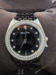Elegant Bulova Quartz Stainless Steel Ladies Watch