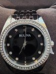 Elegant Bulova Quartz Stainless Steel Ladies Watch