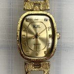 KJL Kenneth Jay Lane Goldtone Bracelet Watch