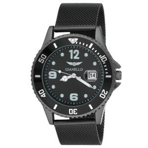Gianello Men's 43mm Bond Multi-Function Mesh Watch