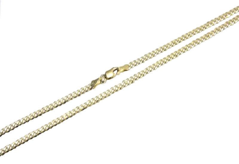 14k Yellow Gold Cuban Link Chain Necklace Men/Women