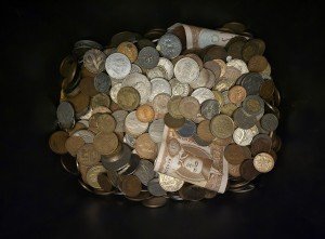 15+ Pounds of Foreign Coins & Paper Money Lot