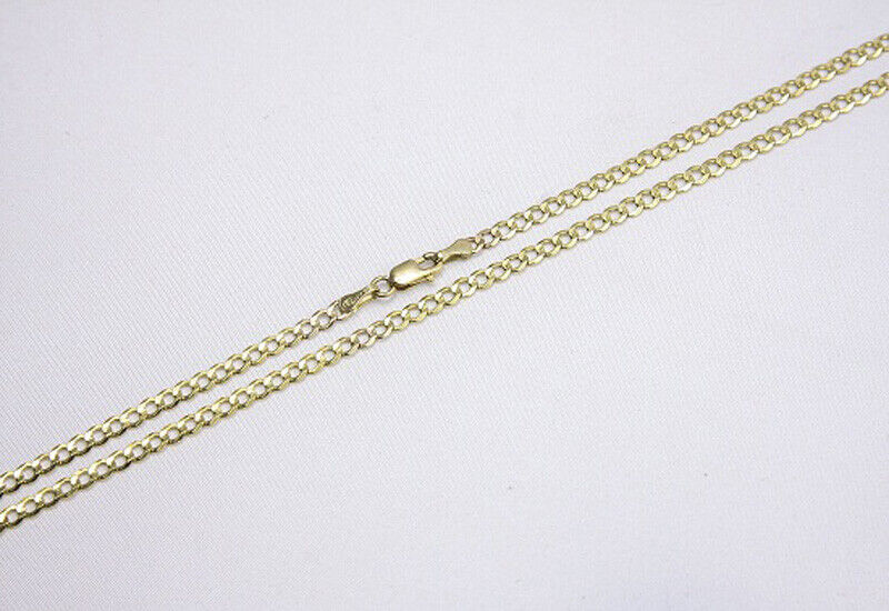 14k Yellow Gold Cuban Link Chain Necklace Men/Women