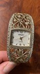 Gruen GR2100L Ladies Rhinestone Cuff Watch