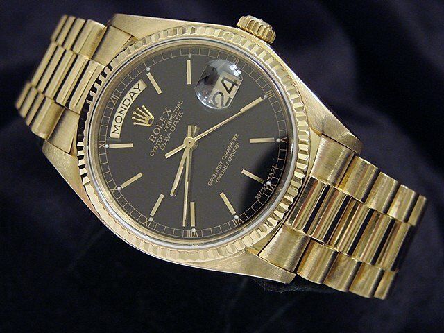 Men's Rolex Day-Date 18038 President in 18k Gold