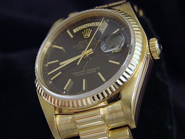 Men's Rolex Day-Date 18038 President in 18k Gold