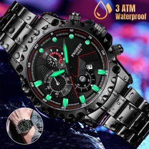 Luxury Waterproof Stainless Steel Quartz Men's Watch