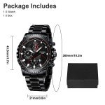Luxury Waterproof Stainless Steel Quartz Men's Watch