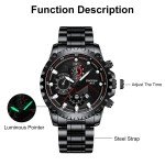 Luxury Waterproof Stainless Steel Quartz Men's Watch