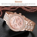 Stylish Waterproof Rose Gold Quartz Watch for Women