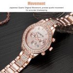 Stylish Waterproof Rose Gold Quartz Watch for Women