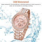 Stylish Waterproof Rose Gold Quartz Watch for Women