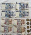 1990s Italy Republic Lire Coin and Banknote Set